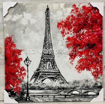 картинка Картина  Париж 1, 63*63 см, микровелюре от магазина Восточные сувениры