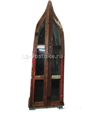 картинка Лодка стеллаж с дверцами 224*68*57 см, дерево тик  от магазина Восточные сувениры