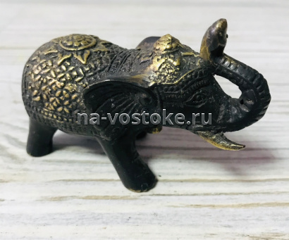 картинка Слон 8,5*6 см, бронза от магазина Восточные сувениры