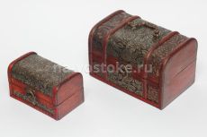 Шкатулка набор из 2-х 17,5*11*11 см. дерево 