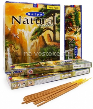 картинка Благовония Natural Satya  15 гр, упаковка 12 штук от магазина Восточные сувениры