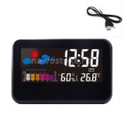 Настольные электронные часы 15*7*3,5 см , на батарейках и 220 V