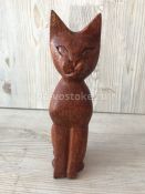 Кошка 18  см, дерево суар