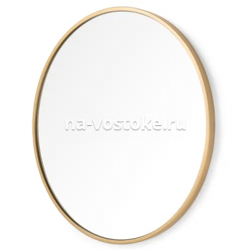 картинка Зеркало круглое 70 см, золото, в тонкой деревянной раме от магазина Восточные сувениры