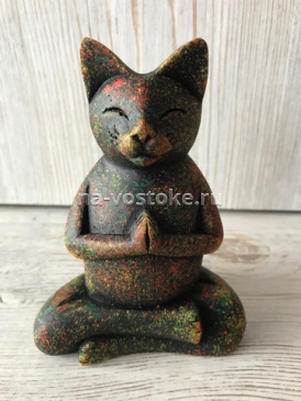 картинка Кот йог 12 см, камень от магазина Восточные сувениры