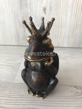 картинка Лягушка с короной 11,5 см  бронза от магазина Восточные сувениры