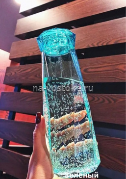 картинка Бутылка из стекла для жидкости 500 мл, зеленый от магазина Восточные сувениры