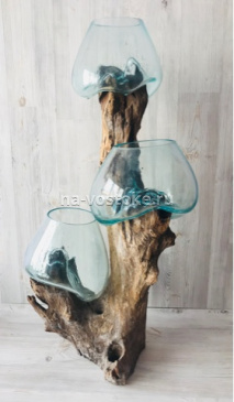 картинка Декоративная ваза на корне тика 98 см от магазина Восточные сувениры