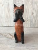 Кошка 16 см, дерево суар