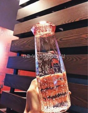 картинка Бутылка из стекла для жидкости 500 мл, красная от магазина Восточные сувениры
