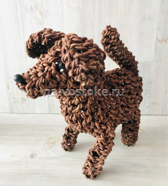 картинка Статуэтка "Собака" 35cм. (метал ,банановое волокно «баго-баго) от магазина Восточные сувениры